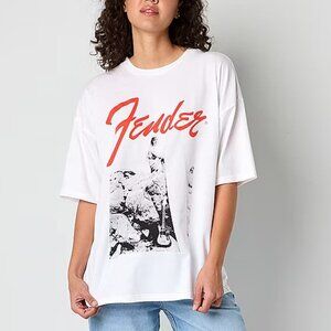 Fender Oversized Tee Womens Crew Neck Short Sleeve - Sz 2X 925046